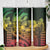 Hawaiian Sea Turtle Skinny Tumbler Reggae Hibiscus Flowers and Kakau Pattern