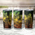 Hawaiian Sea Turtle Tumbler Cup Reggae Hibiscus Flowers and Kakau Pattern