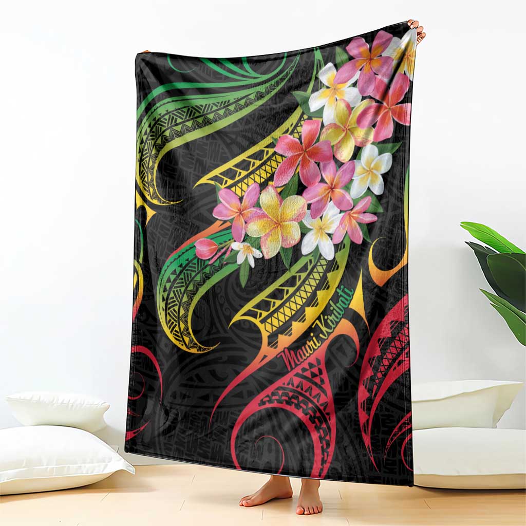 Kiribati Red Jasmine Mango Blanket Reggae Polynesian Art Vibe LT9 - Polynesian Pride