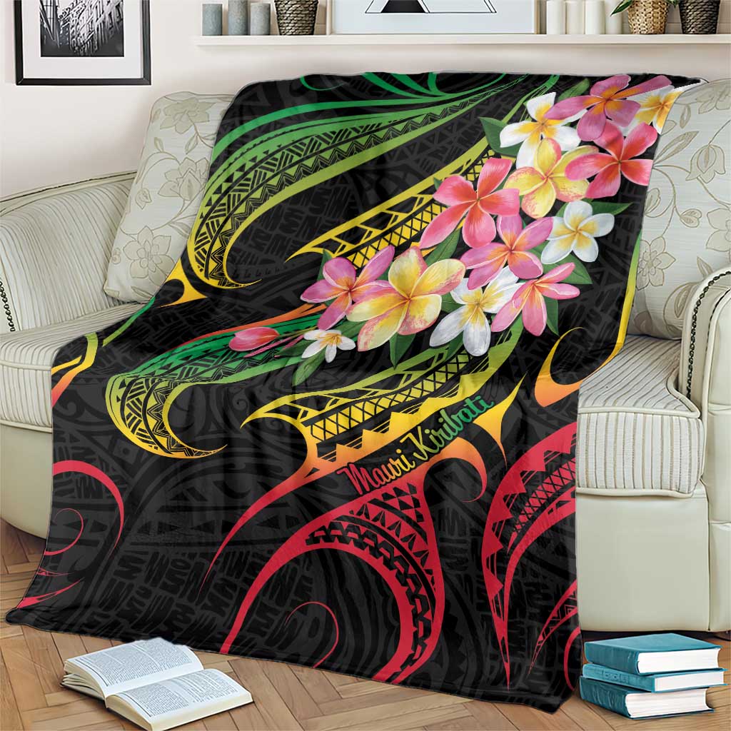 Kiribati Red Jasmine Mango Blanket Reggae Polynesian Art Vibe LT9 - Polynesian Pride