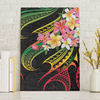 Kiribati Red Jasmine Mango Canvas Wall Art Reggae Polynesian Art Vibe LT9 Without Frame Reggae - Polynesian Pride