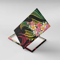 Kiribati Red Jasmine Mango Canvas Wall Art Reggae Polynesian Art Vibe LT9 With Frame Reggae - Polynesian Pride