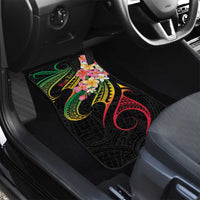Kiribati Red Jasmine Mango Car Mats Reggae Polynesian Art Vibe LT9 - Polynesian Pride