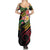 Kiribati Red Jasmine Mango Family Matching Summer Maxi Dress and Hawaiian Shirt Reggae Polynesian Art Vibe