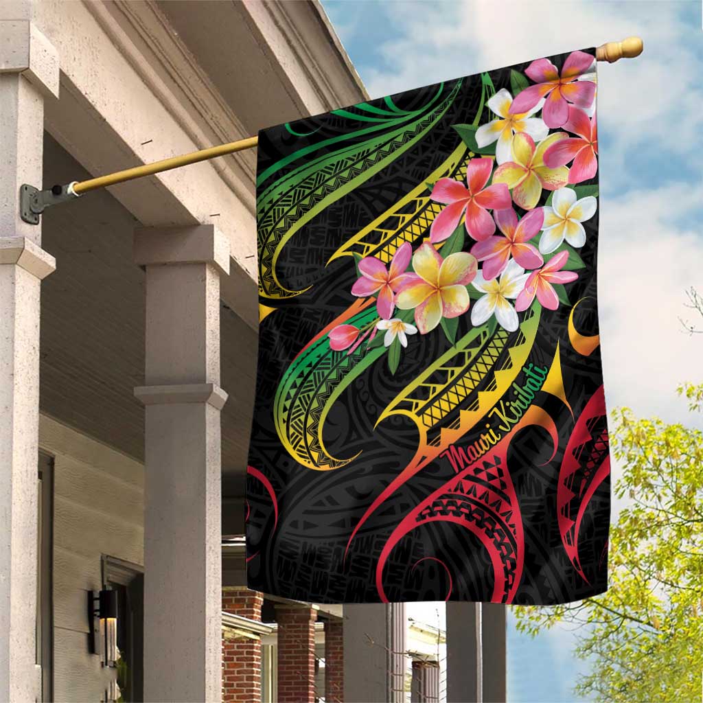 Kiribati Red Jasmine Mango Garden Flag Reggae Polynesian Art Vibe LT9 House Flag Reggae - Polynesian Pride