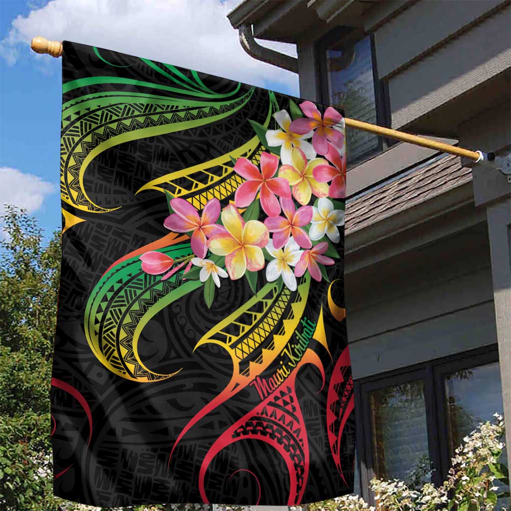 Kiribati Red Jasmine Mango Garden Flag Reggae Polynesian Art Vibe LT9 - Polynesian Pride