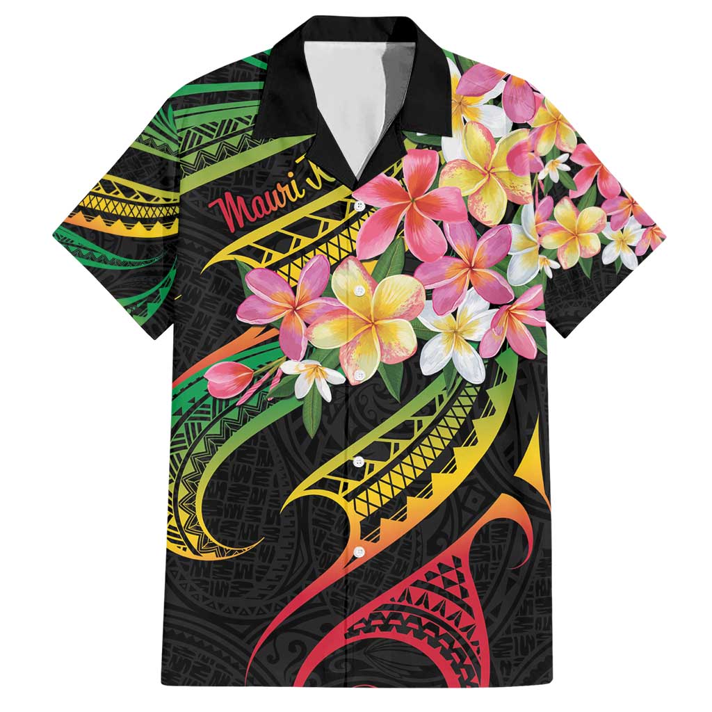 Kiribati Red Jasmine Mango Hawaiian Shirt Reggae Polynesian Art Vibe LT9 Reggae - Polynesian Pride