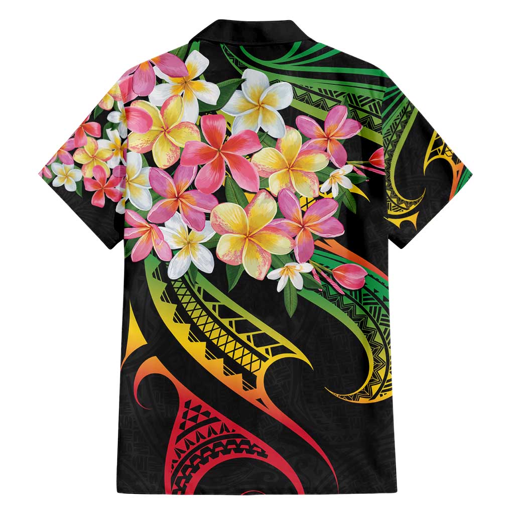 Kiribati Red Jasmine Mango Hawaiian Shirt Reggae Polynesian Art Vibe LT9 - Polynesian Pride