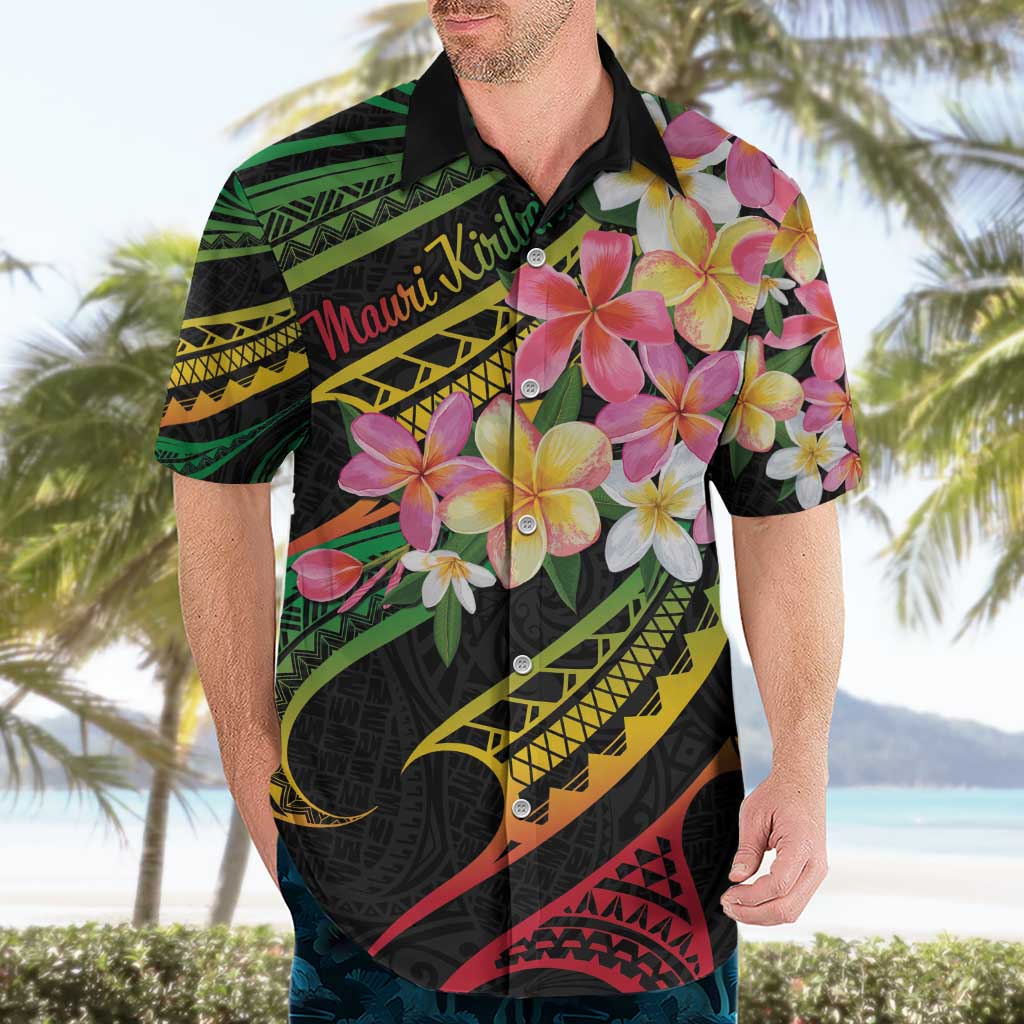 Kiribati Red Jasmine Mango Hawaiian Shirt Reggae Polynesian Art Vibe LT9 - Polynesian Pride