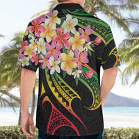 Kiribati Red Jasmine Mango Hawaiian Shirt Reggae Polynesian Art Vibe LT9 - Polynesian Pride
