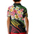 Kiribati Red Jasmine Mango Kid Polo Shirt Reggae Polynesian Art Vibe