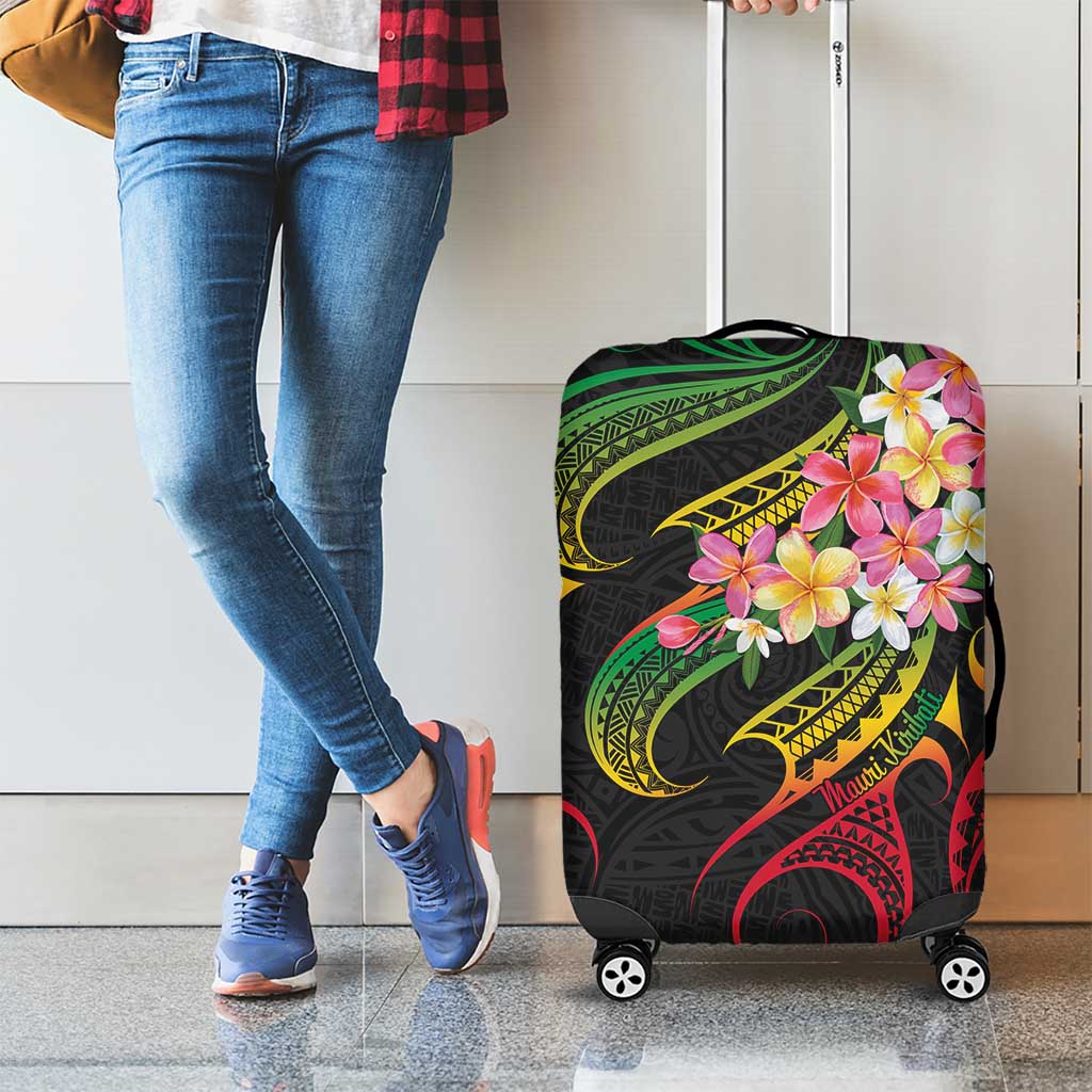 Kiribati Red Jasmine Mango Luggage Cover Reggae Polynesian Art Vibe LT9 - Polynesian Pride