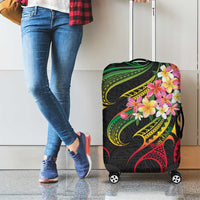 Kiribati Red Jasmine Mango Luggage Cover Reggae Polynesian Art Vibe LT9 - Polynesian Pride