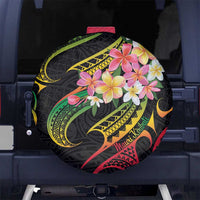 Kiribati Red Jasmine Mango Spare Tire Cover Reggae Polynesian Art Vibe LT9 - Polynesian Pride