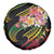 Kiribati Red Jasmine Mango Spare Tire Cover Reggae Polynesian Art Vibe