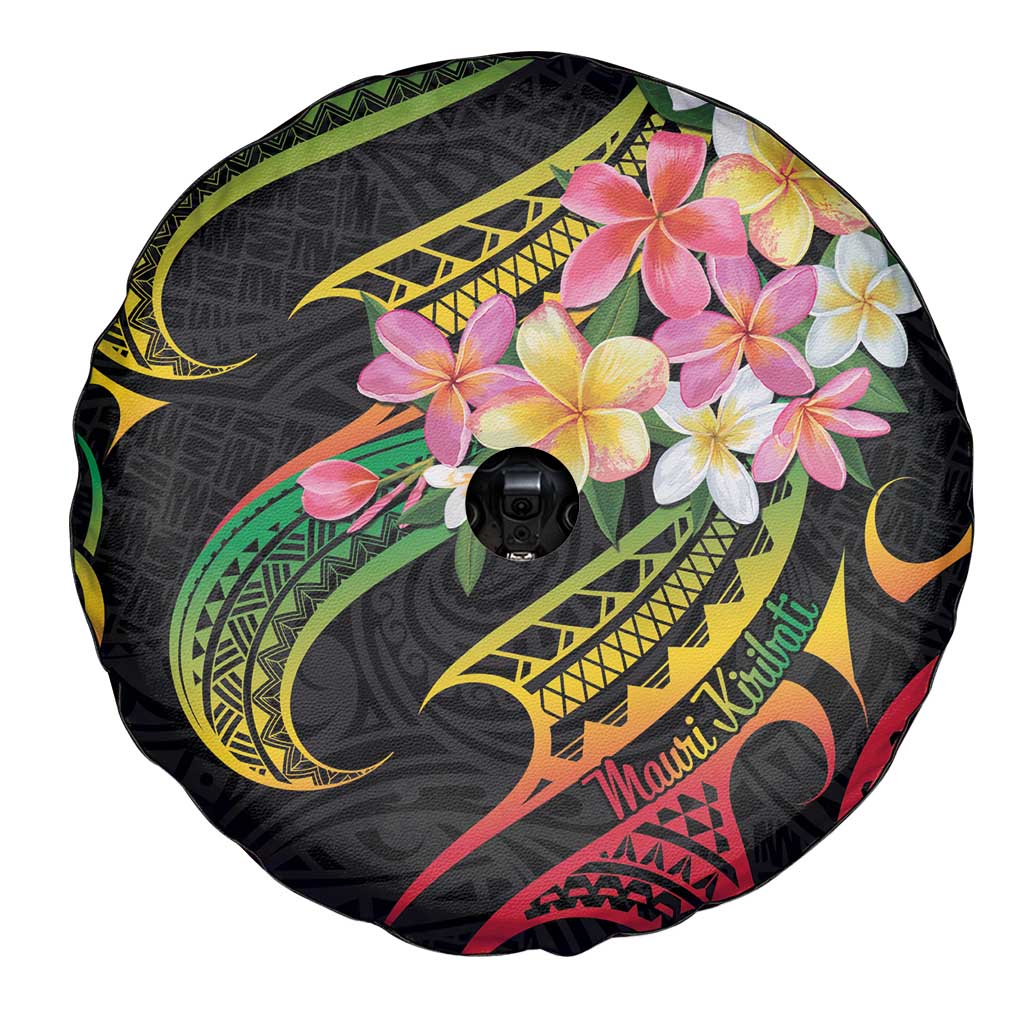 Kiribati Red Jasmine Mango Spare Tire Cover Reggae Polynesian Art Vibe LT9 - Polynesian Pride