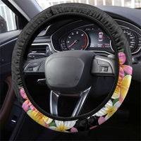 Kiribati Red Jasmine Mango Steering Wheel Cover Reggae Polynesian Art Vibe LT9 - Polynesian Pride