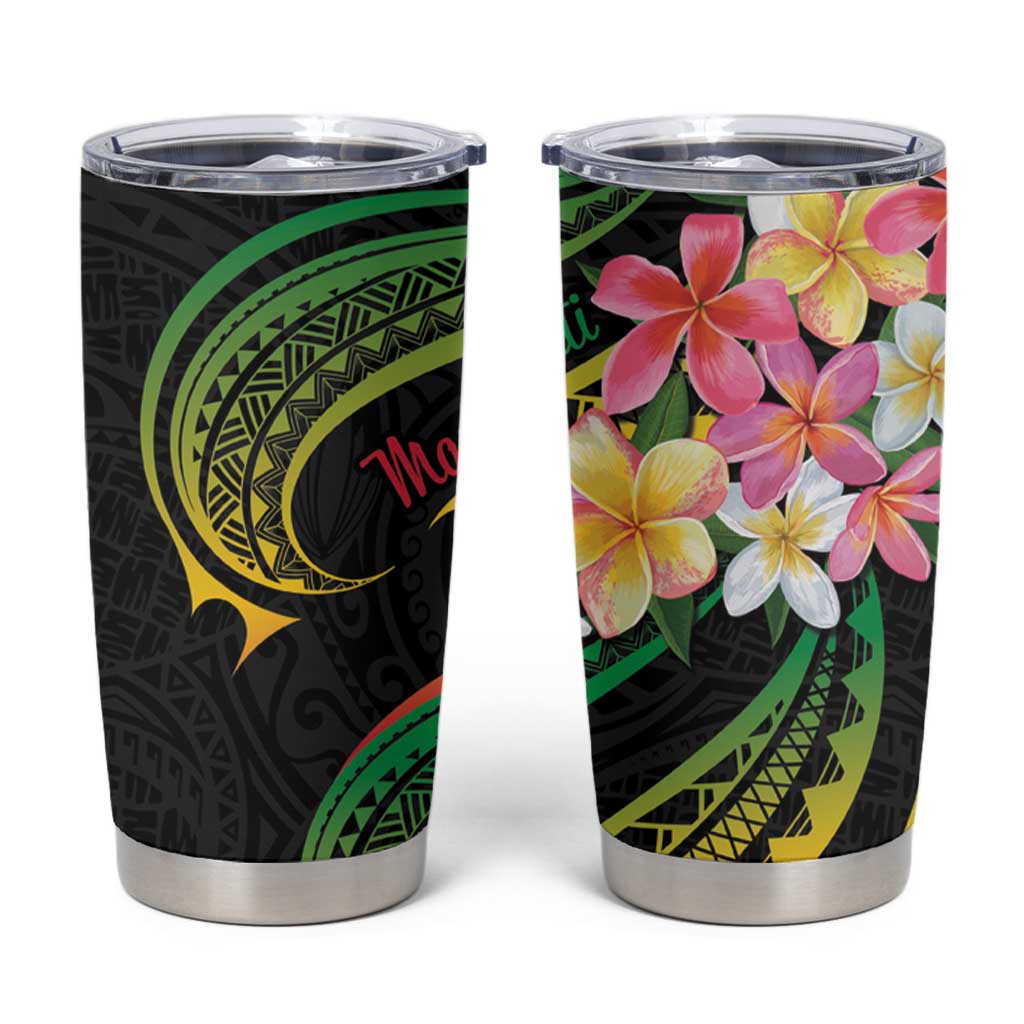 Kiribati Red Jasmine Mango Tumbler Cup Reggae Polynesian Art Vibe LT9 Reggae - Polynesian Pride