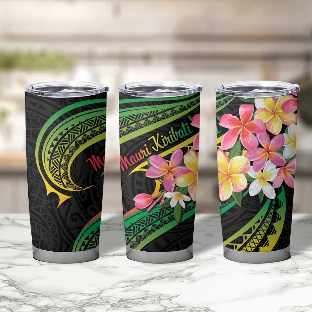 Kiribati Red Jasmine Mango Tumbler Cup Reggae Polynesian Art Vibe LT9 - Polynesian Pride