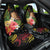 Personalised Tokelau Tropical Flowers Car Seat Cover Reggae Polynesian Art Vibe