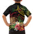 Personalised Tokelau Tropical Flowers Family Matching Long Sleeve Bodycon Dress and Hawaiian Shirt Reggae Polynesian Art Vibe