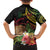 Personalised Tokelau Tropical Flowers Family Matching Off The Shoulder Long Sleeve Dress and Hawaiian Shirt Reggae Polynesian Art Vibe