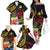 Personalised Tokelau Tropical Flowers Family Matching Off The Shoulder Long Sleeve Dress and Hawaiian Shirt Reggae Polynesian Art Vibe