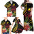 Personalised Tokelau Tropical Flowers Family Matching Off Shoulder Maxi Dress and Hawaiian Shirt Reggae Polynesian Art Vibe