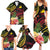 Personalised Tokelau Tropical Flowers Family Matching Summer Maxi Dress and Hawaiian Shirt Reggae Polynesian Art Vibe