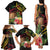 Personalised Tokelau Tropical Flowers Family Matching Tank Maxi Dress and Hawaiian Shirt Reggae Polynesian Art Vibe