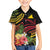 Personalised Tokelau Tropical Flowers Kid Hawaiian Shirt Reggae Polynesian Art Vibe