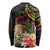 Personalised Tokelau Tropical Flowers Long Sleeve Shirt Reggae Polynesian Art Vibe