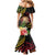 Personalised Tokelau Tropical Flowers Mermaid Dress Reggae Polynesian Art Vibe