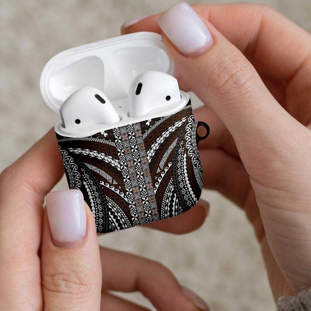 Brown Tongan Polynesian Tribal AirPods Case LT9 - Polynesian Pride