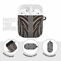 Brown Tongan Polynesian Tribal AirPods Case LT9 - Polynesian Pride