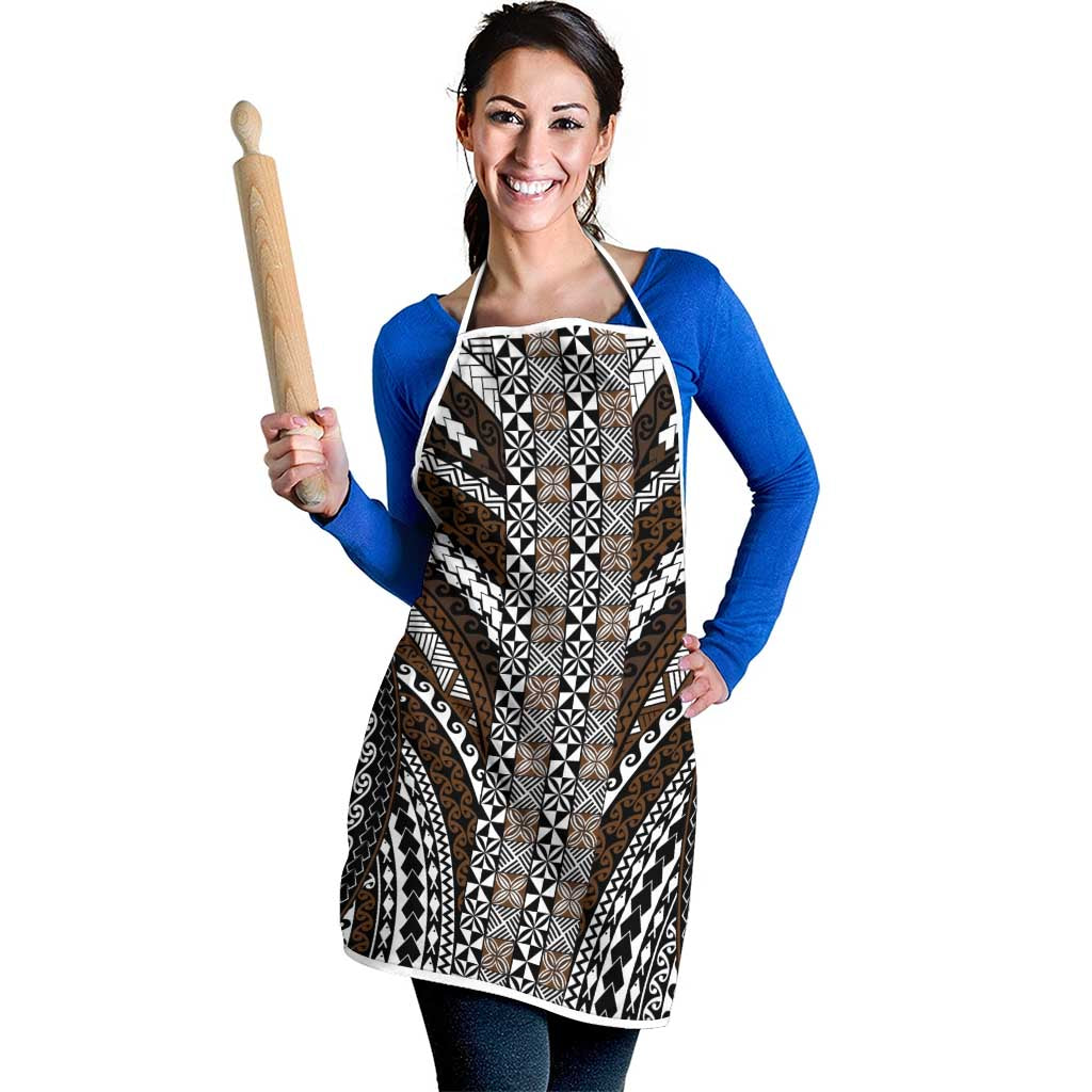 Brown Tongan Polynesian Tribal Apron LT9 - Polynesian Pride