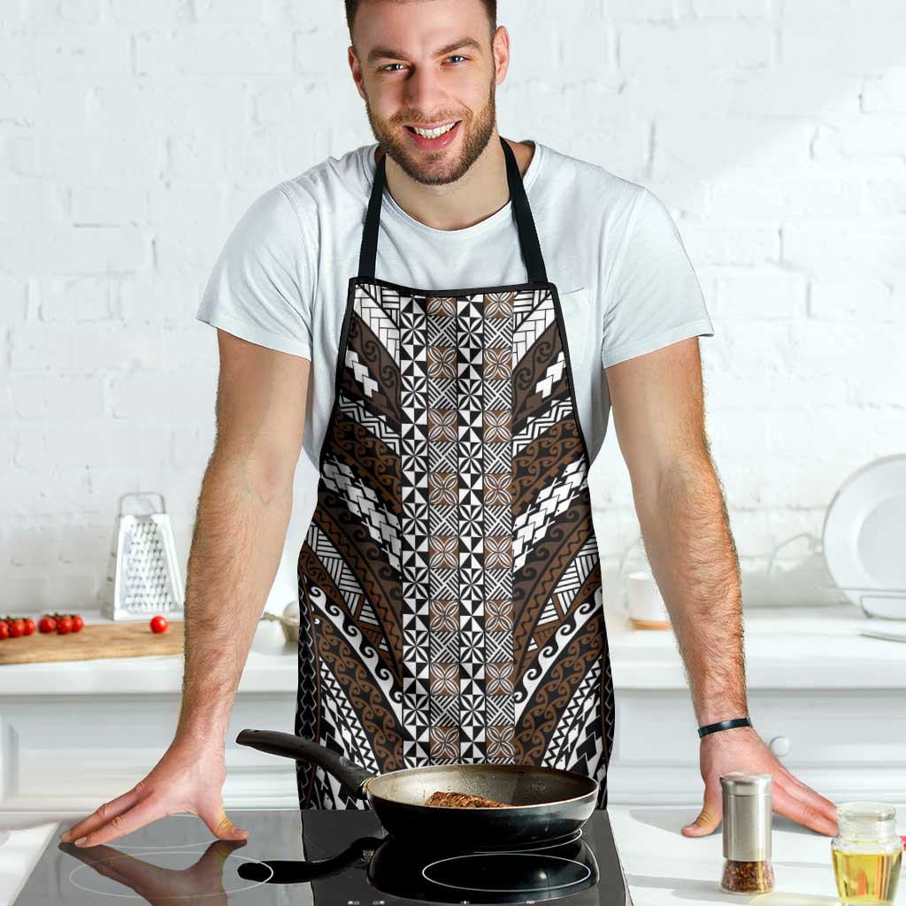 Brown Tongan Polynesian Tribal Apron LT9 - Polynesian Pride