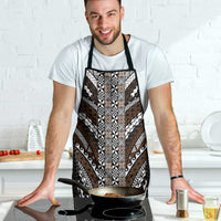 Brown Tongan Polynesian Tribal Apron LT9 - Polynesian Pride
