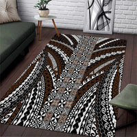 Brown Tongan Polynesian Tribal Area Rug - Polynesian Pride