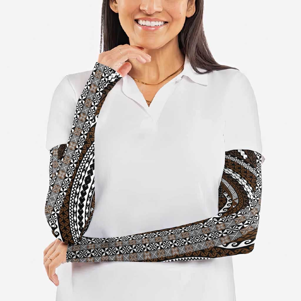 Brown Tongan Polynesian Tribal Arm Sleeves - Polynesian Pride