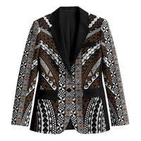 Brown Tongan Polynesian Tribal Blazer - Polynesian Pride