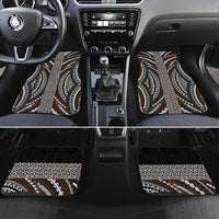 Brown Tongan Polynesian Tribal Car Mats LT9 Set 4pcs Brown - Polynesian Pride