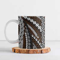 Brown Tongan Polynesian Tribal Ceramic Mug - Polynesian Pride