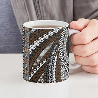 Brown Tongan Polynesian Tribal Ceramic Mug - Polynesian Pride