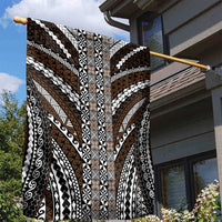 Brown Tongan Polynesian Tribal Garden Flag - Polynesian Pride