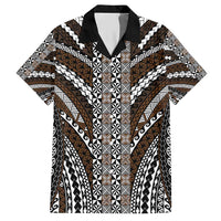 Brown Tongan Polynesian Tribal Hawaiian Shirt - Polynesian Pride