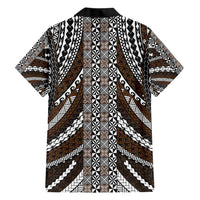 Brown Tongan Polynesian Tribal Hawaiian Shirt - Polynesian Pride
