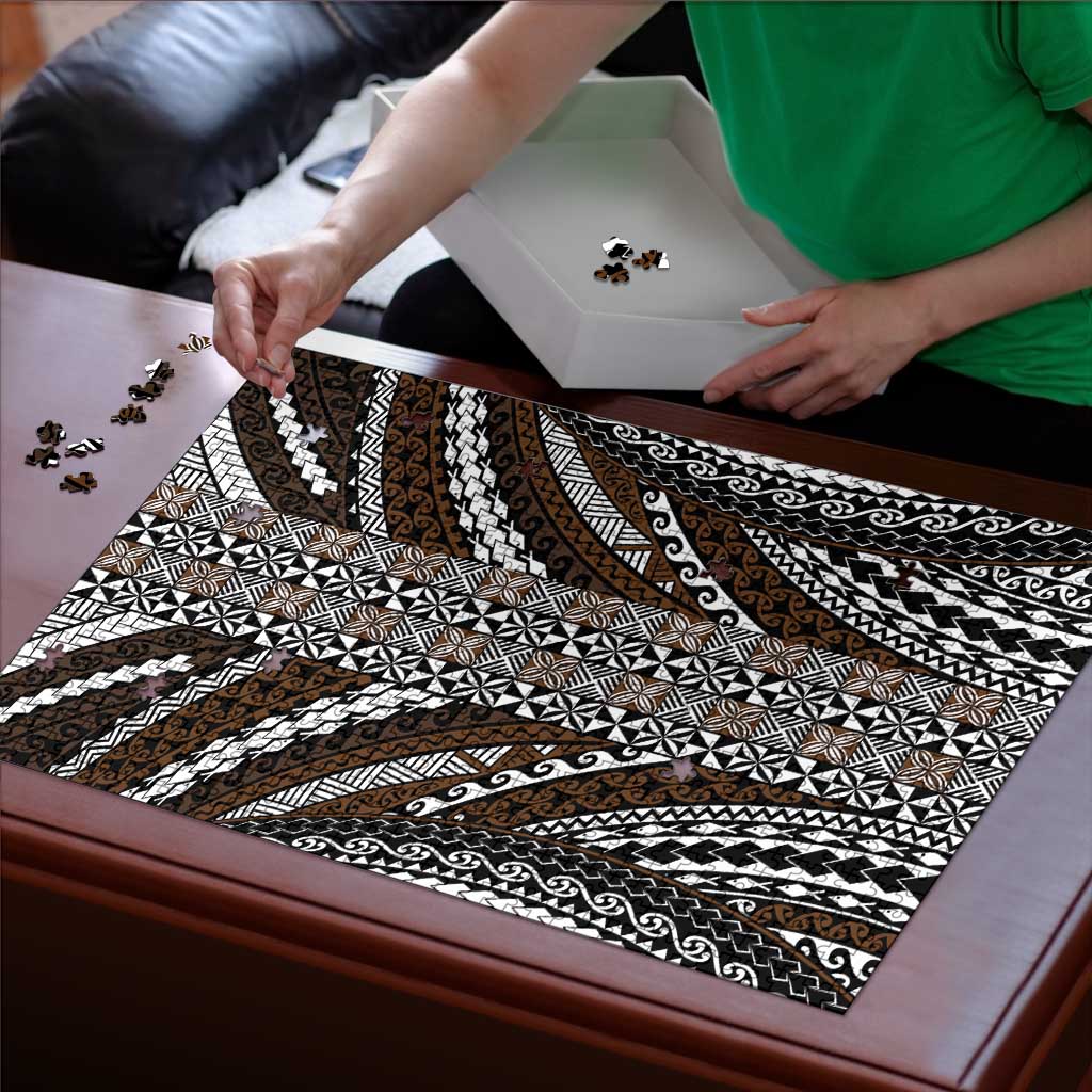 Brown Tongan Polynesian Tribal Puzzle LT9 - Polynesian Pride