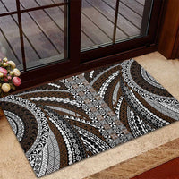 Brown Tongan Polynesian Tribal Rubber Doormat LT9 - Polynesian Pride