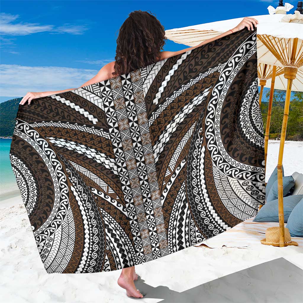 Brown Tongan Polynesian Tribal Sarong - Polynesian Pride